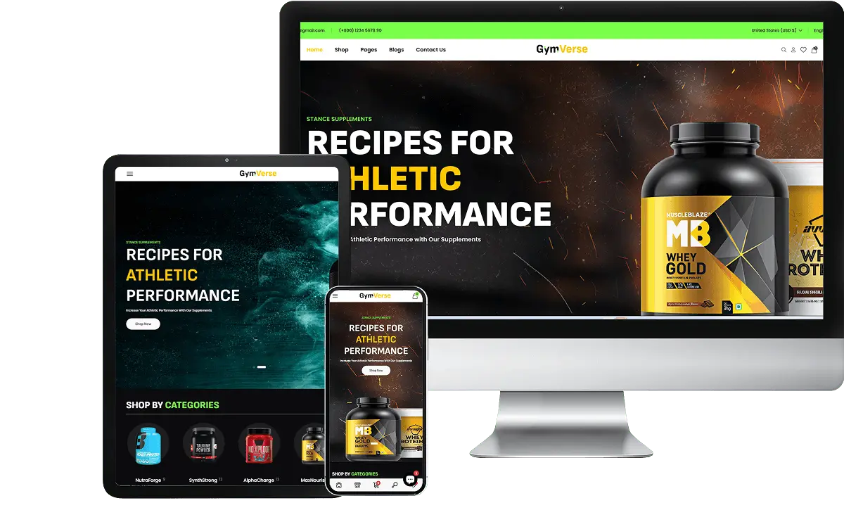 Gymverse Fitness Supplements Codester